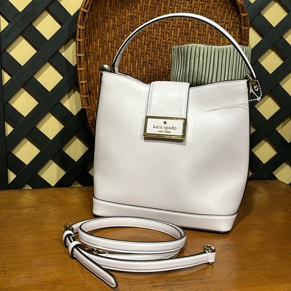 kate spade Handbags - Kate Spade Pale Amethyst Reegan Bucket Bag Crossbody Handbag